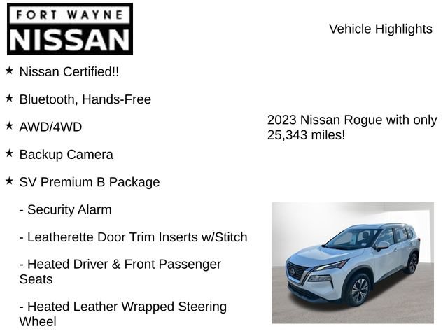 Certified 2023 Nissan Rogue SV w/ SV Premium B Package image 8