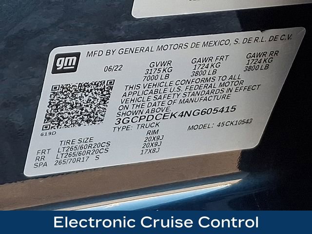 Used 2022 Chevrolet Silverado 1500 Custom Trail Boss w/ LPO, Dark Essentials Package image 32