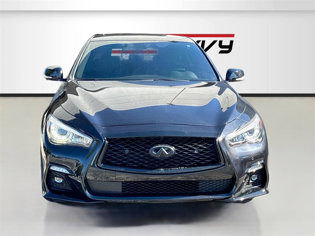 Used 2023 INFINITI Q50 Red Sport 400 w/ Black Opal Edition image 2