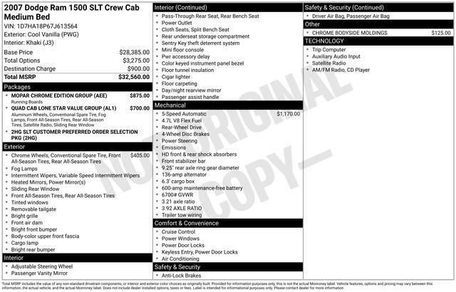 Used 2007 Dodge Ram 1500 Truck SLT w/ Mopar Chrome Edition Group image 17