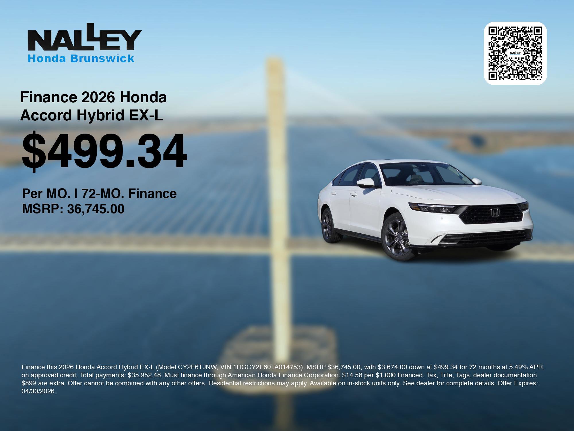 New 2026 Honda Accord EX-L image 7