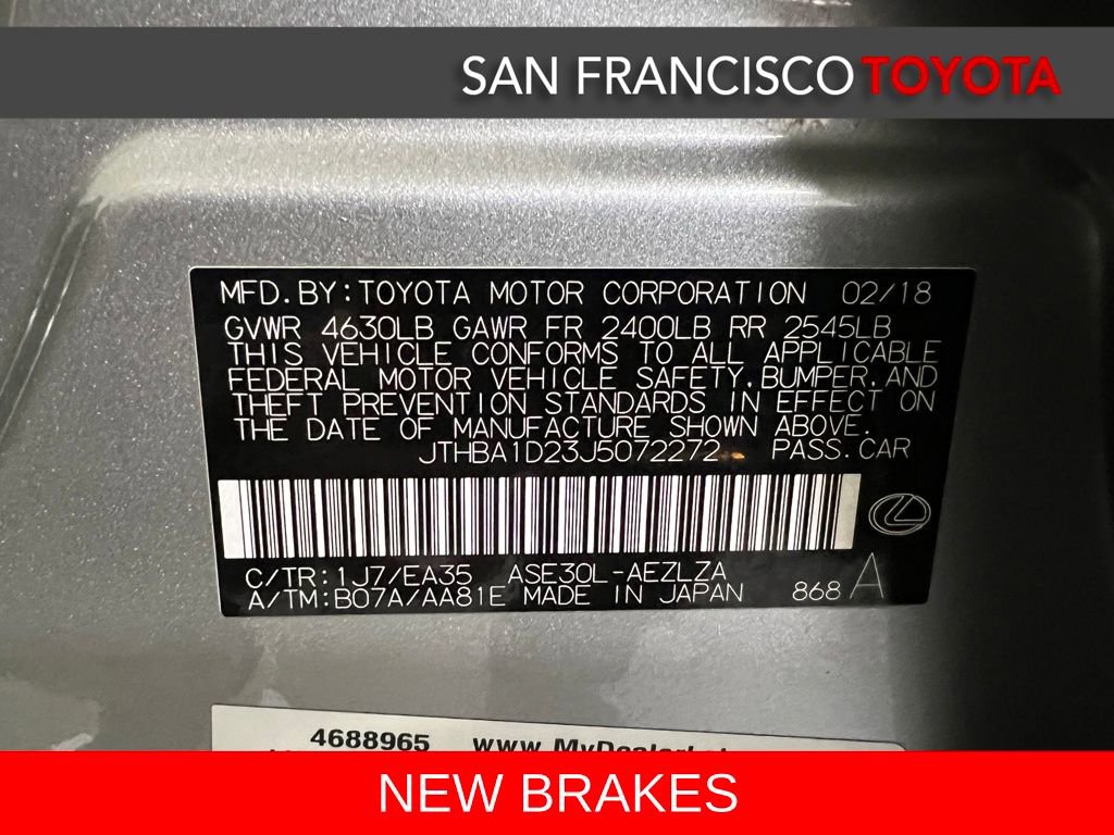 Used 2018 Lexus IS 300 F Sport image 42