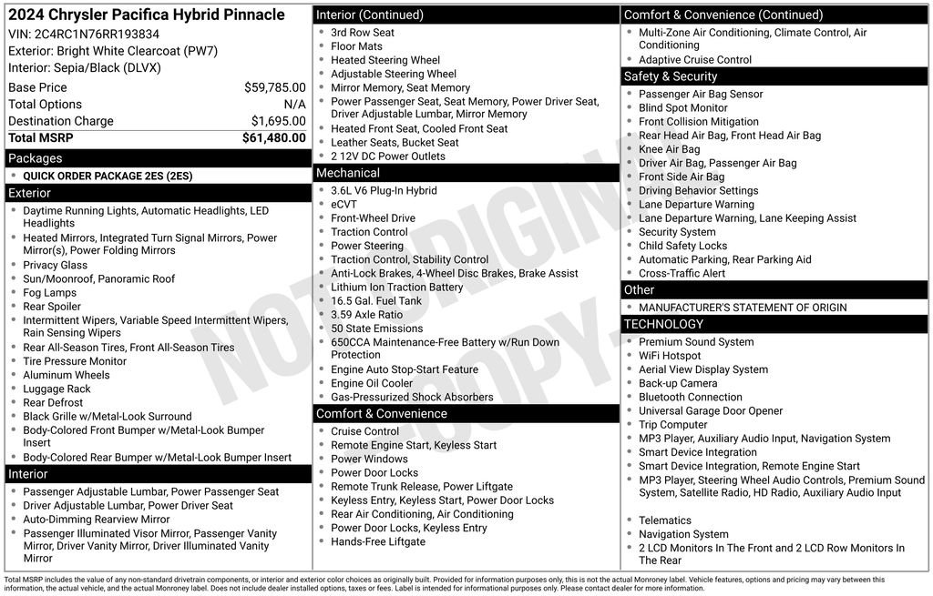 Used 2024 Chrysler Pacifica Pinnacle FWD image 13