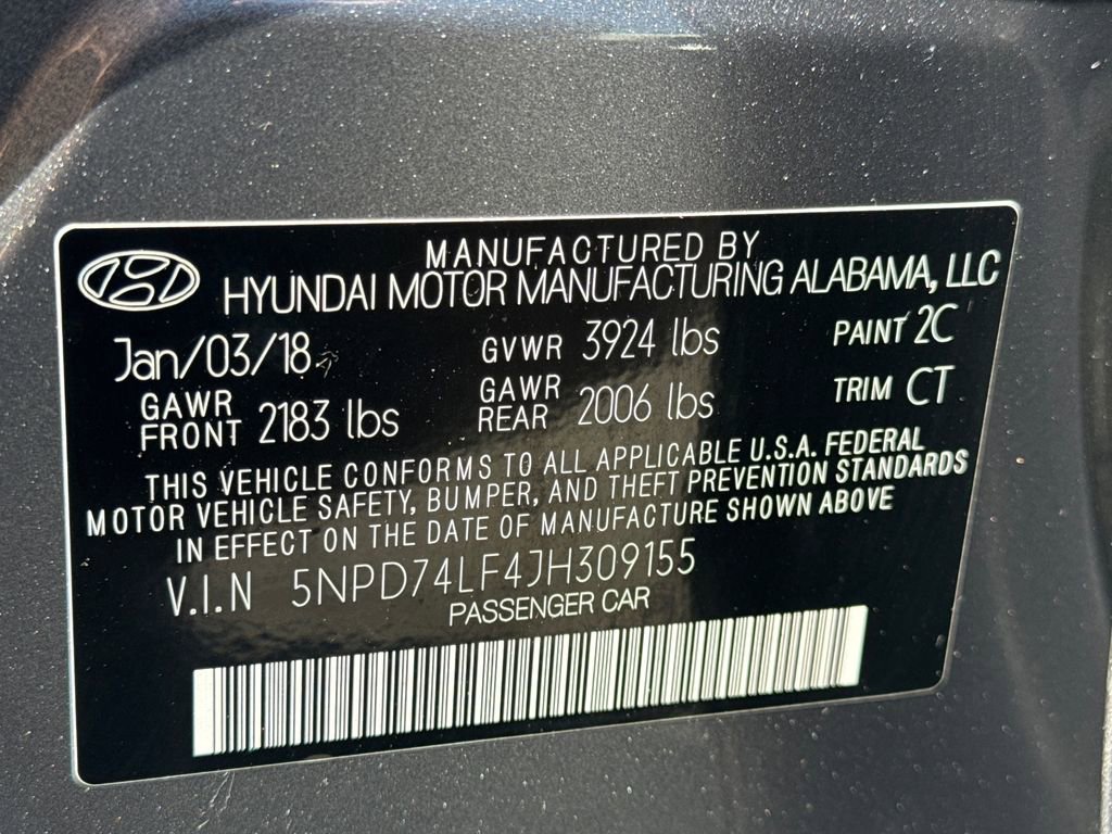 Used 2018 Hyundai Elantra SE FWD image 29