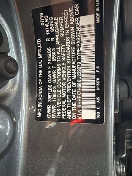 Used 2019 Honda Civic EX image 36