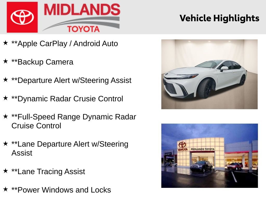 Used 2025 Toyota Camry SE FWD image 2