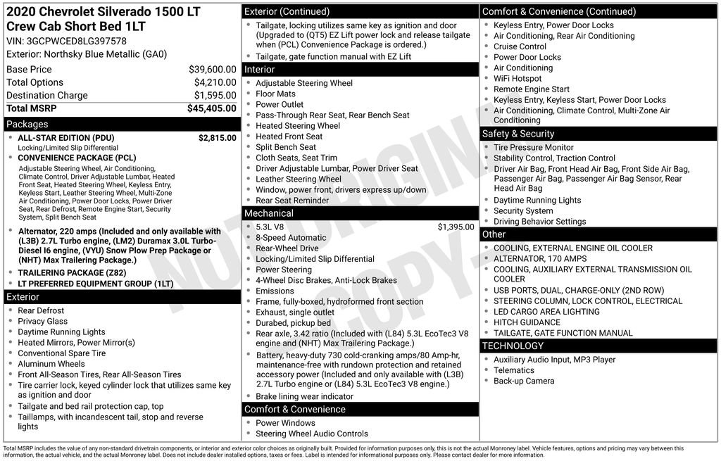 Used 2020 Chevrolet Silverado 1500 LT w/ All-Star Edition image 3