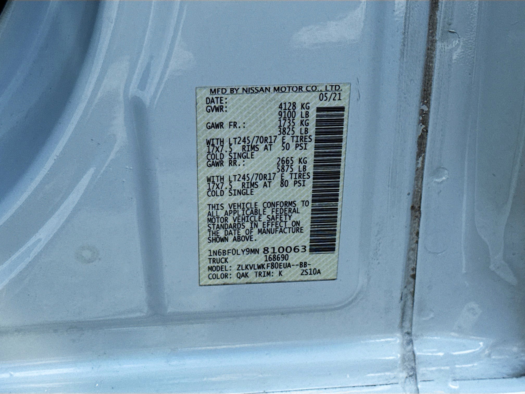 Used 2021 Nissan NV 2500 S image 35