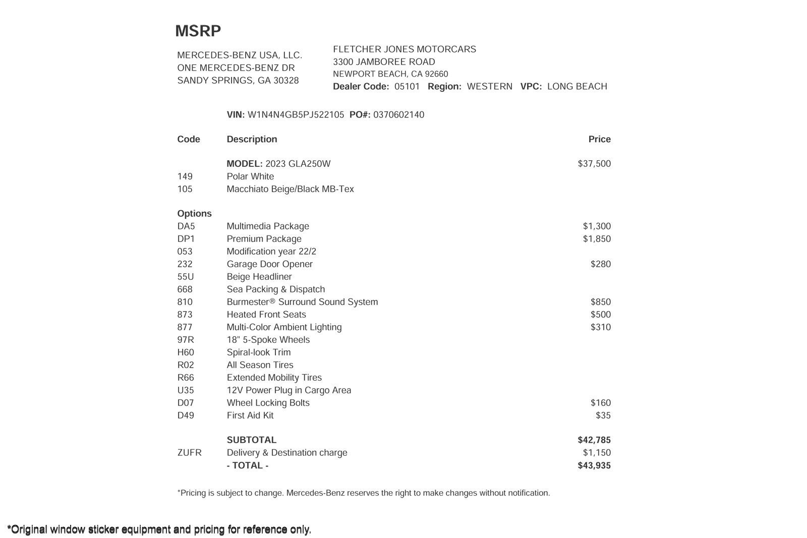 Certified 2023 Mercedes-Benz GLA 250 image 3