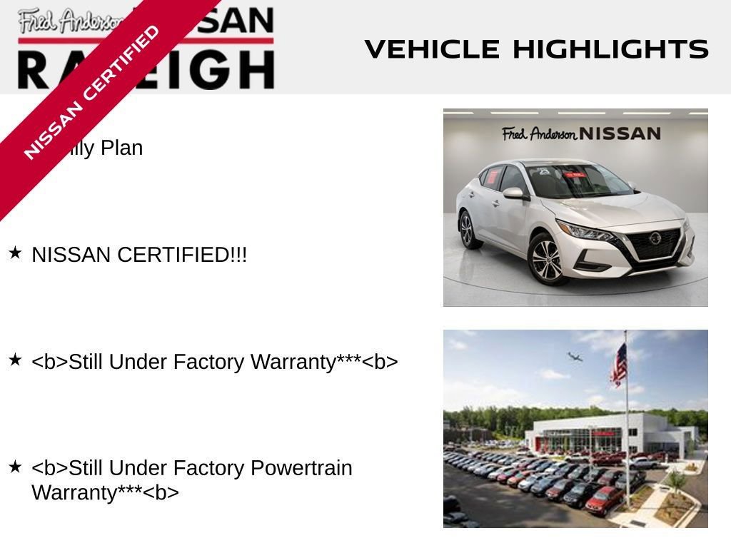 Certified 2023 Nissan Sentra SV w/ All-Weather Package