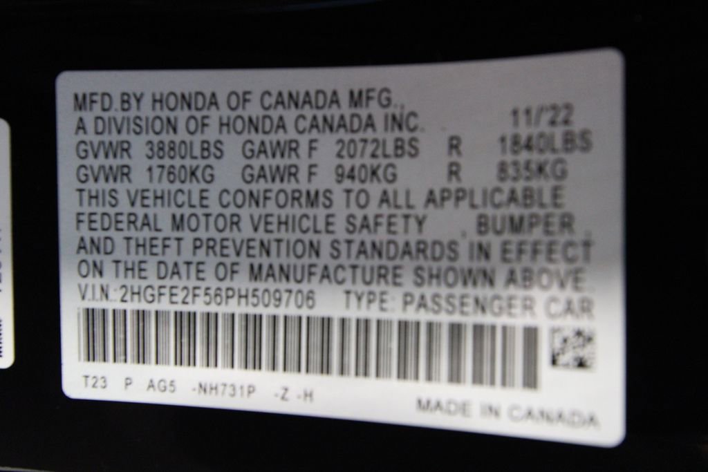 Used 2023 Honda Civic Sport image 38