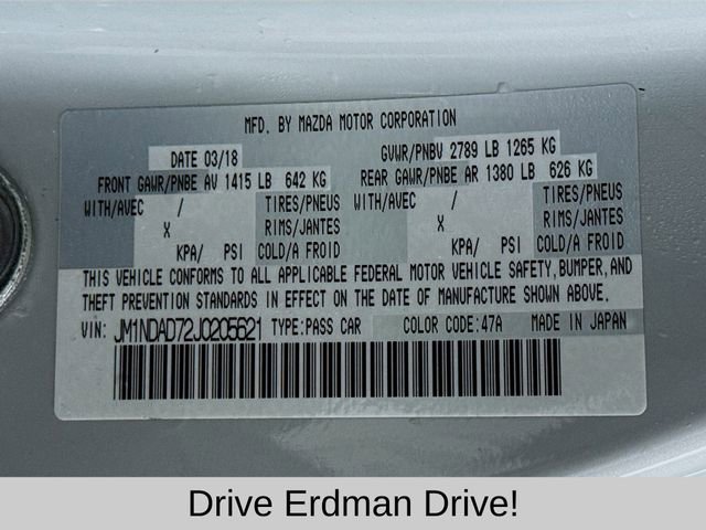 Used 2018 MAZDA MX-5 Miata Grand Touring image 25