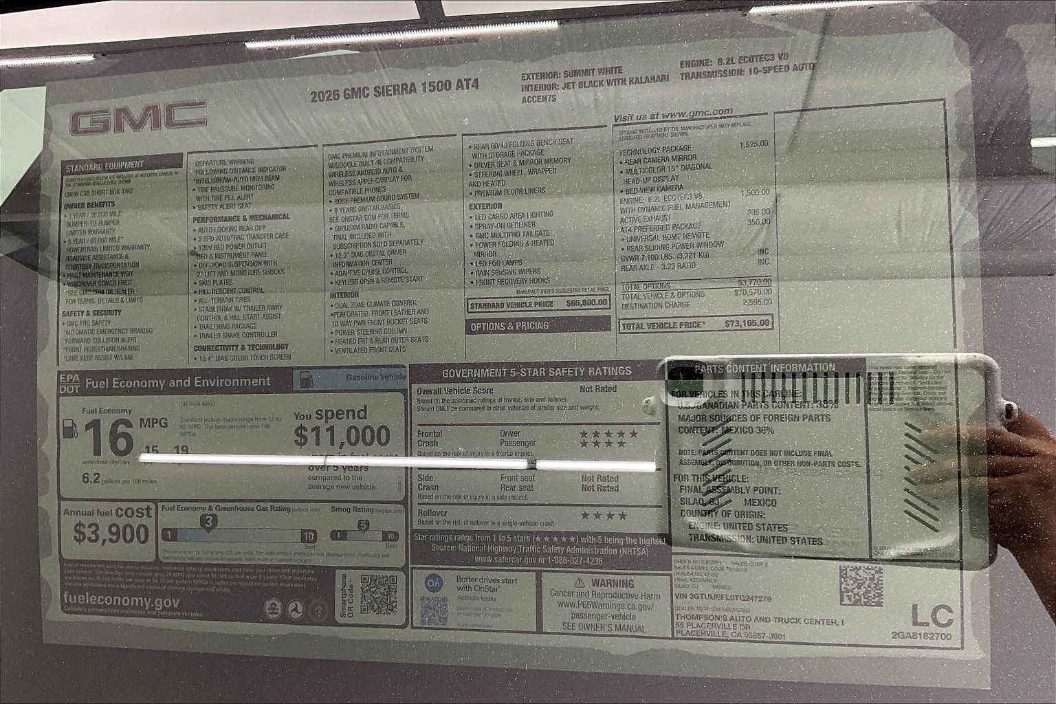 New 2026 GMC Sierra 1500 AT4 w/ Technology Package AWD/4WD image 21
