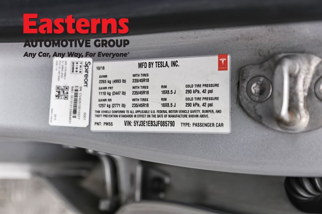 Used 2018 Tesla Model 3 Long Range AWD/4WD image 32