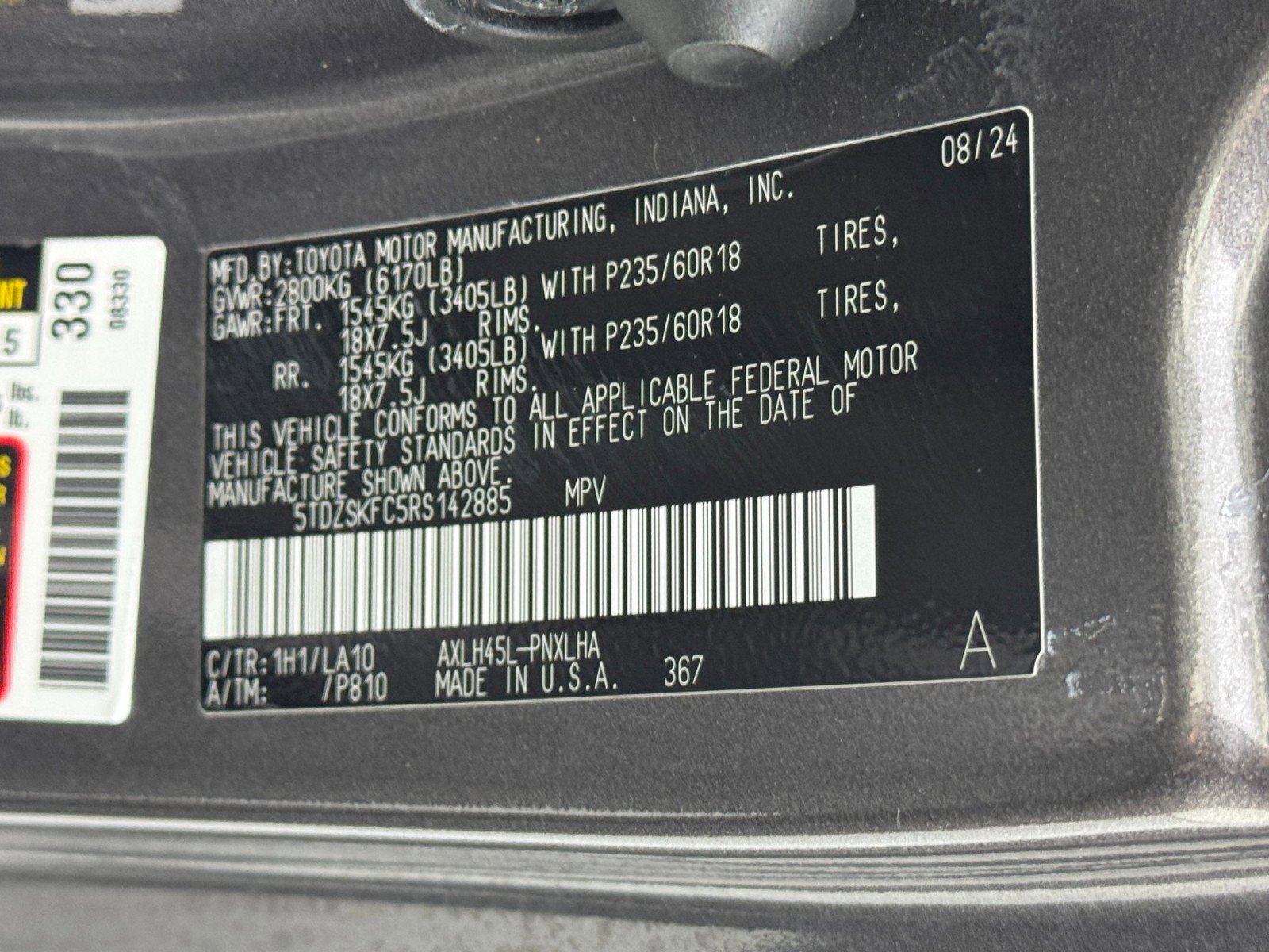 Used 2024 Toyota Sienna Limited image 50