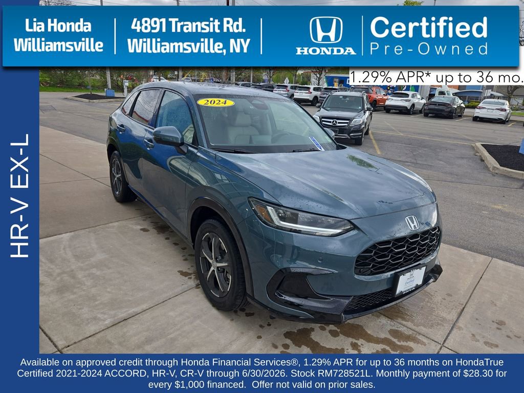 Certified 2024 Honda HR-V EX-L image 1
