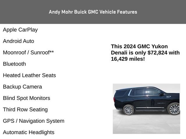 Used 2024 GMC Yukon Denali AWD/4WD image 4