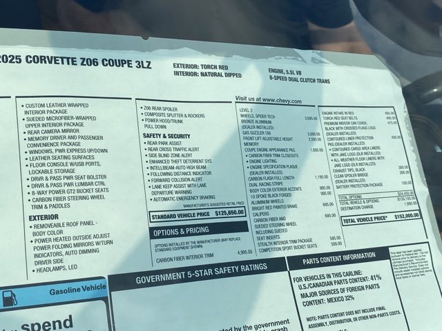 New 2025 Chevrolet Corvette Z06 image 28