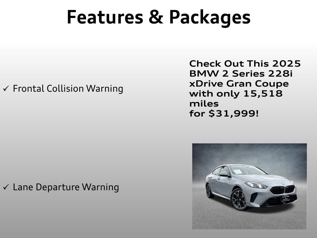 Used 2025 BMW 228i xDrive w/ M Sport Package AWD/4WD image 8