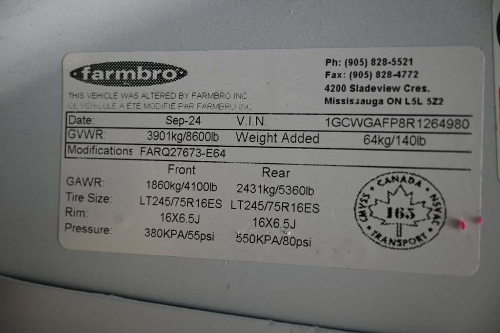 Used 2024 Chevrolet Express 2500 w/ Driver Convenience Package image 3