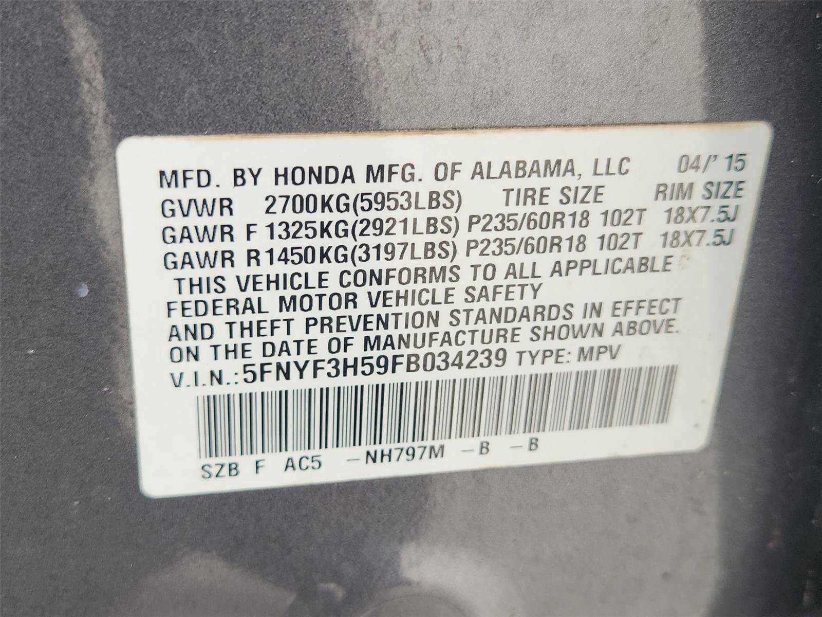 Used 2015 Honda Pilot EX-L image 32