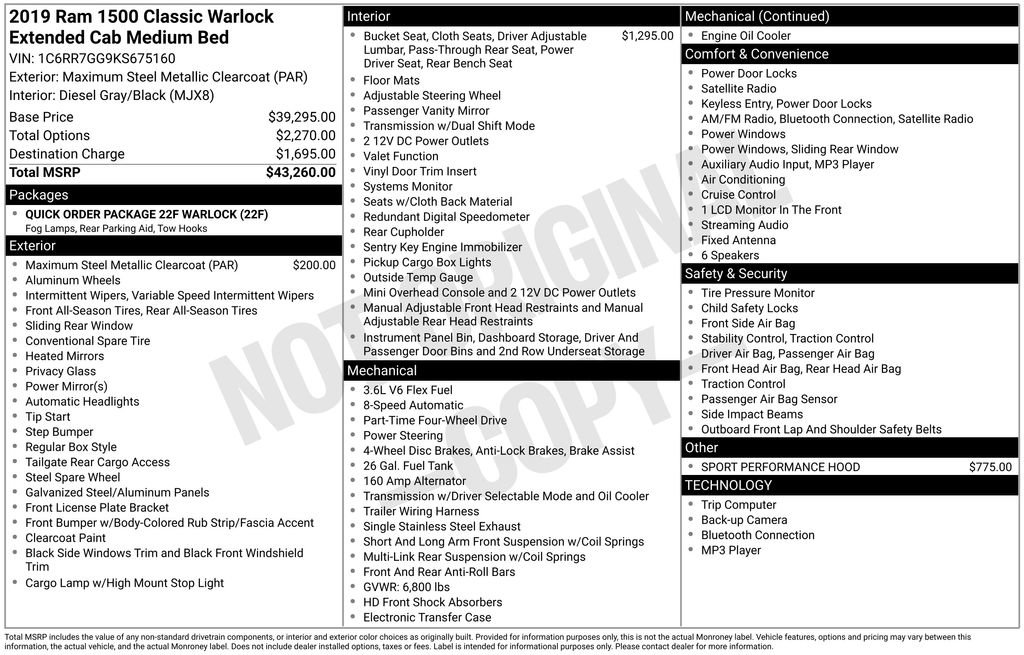 Used 2019 RAM 1500 Classic Warlock image 32