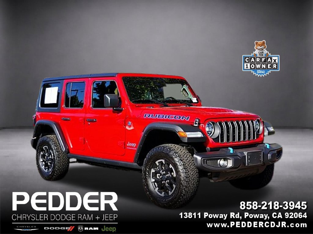 Certified 2025 Jeep Wrangler Unlimited Rubicon 4xe w/ Convenience Group AWD/4WD image 1
