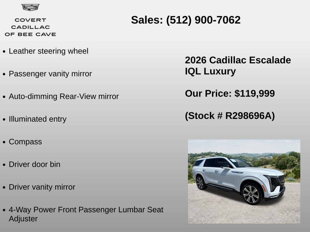 Used 2026 Cadillac Escalade IQL Luxury AWD/4WD image 24