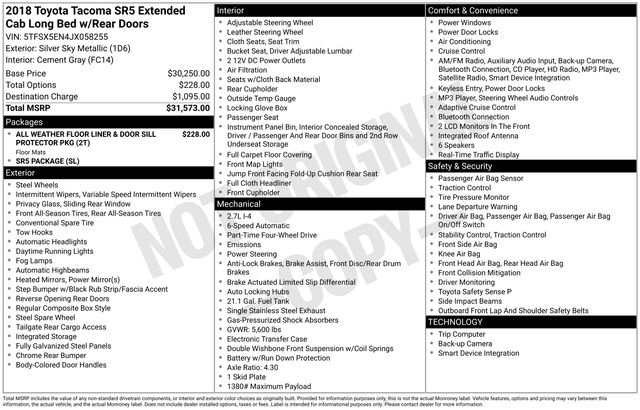 Used 2018 Toyota Tacoma SR5 image 69