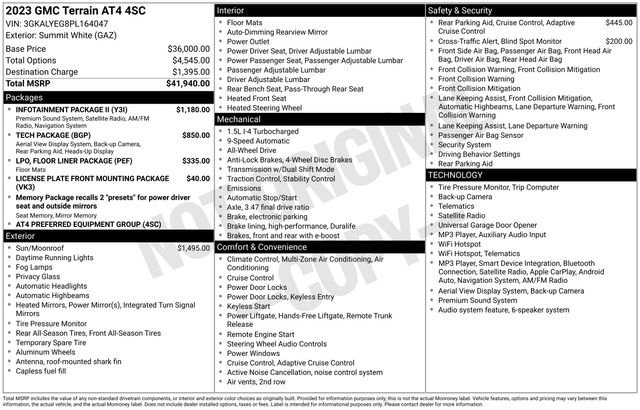 Used 2023 GMC Terrain AT4 w/ Infotainment Package II AWD/4WD image 26