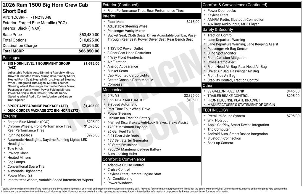 New 2026 RAM 1500 Big Horn image 3
