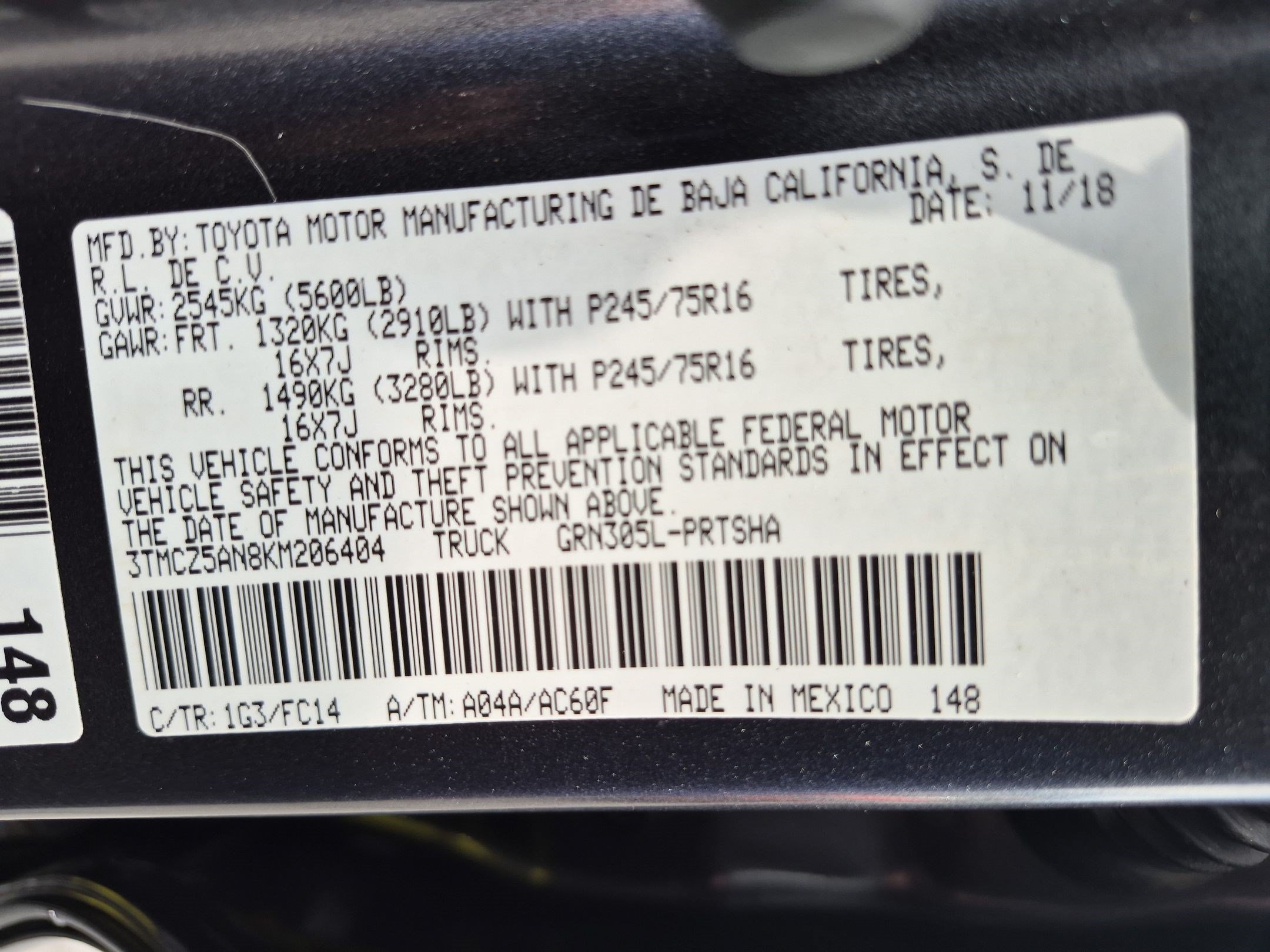 Used 2019 Toyota Tacoma SR5 AWD/4WD image 34