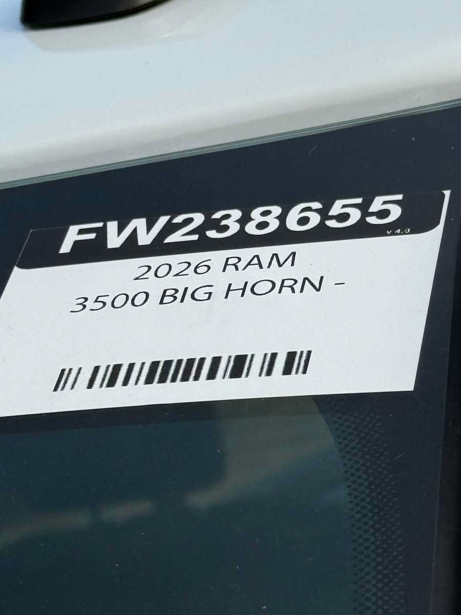 New 2026 RAM 3500 Big Horn AWD/4WD image 32
