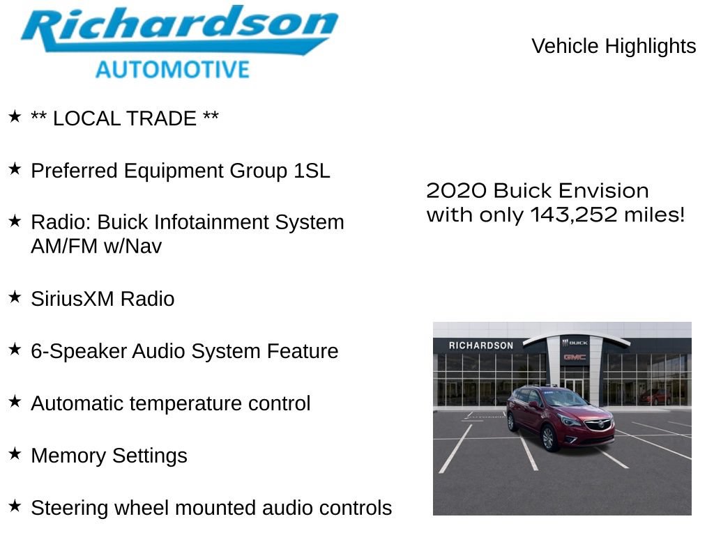 Used 2020 Buick Envision Essence FWD image 12