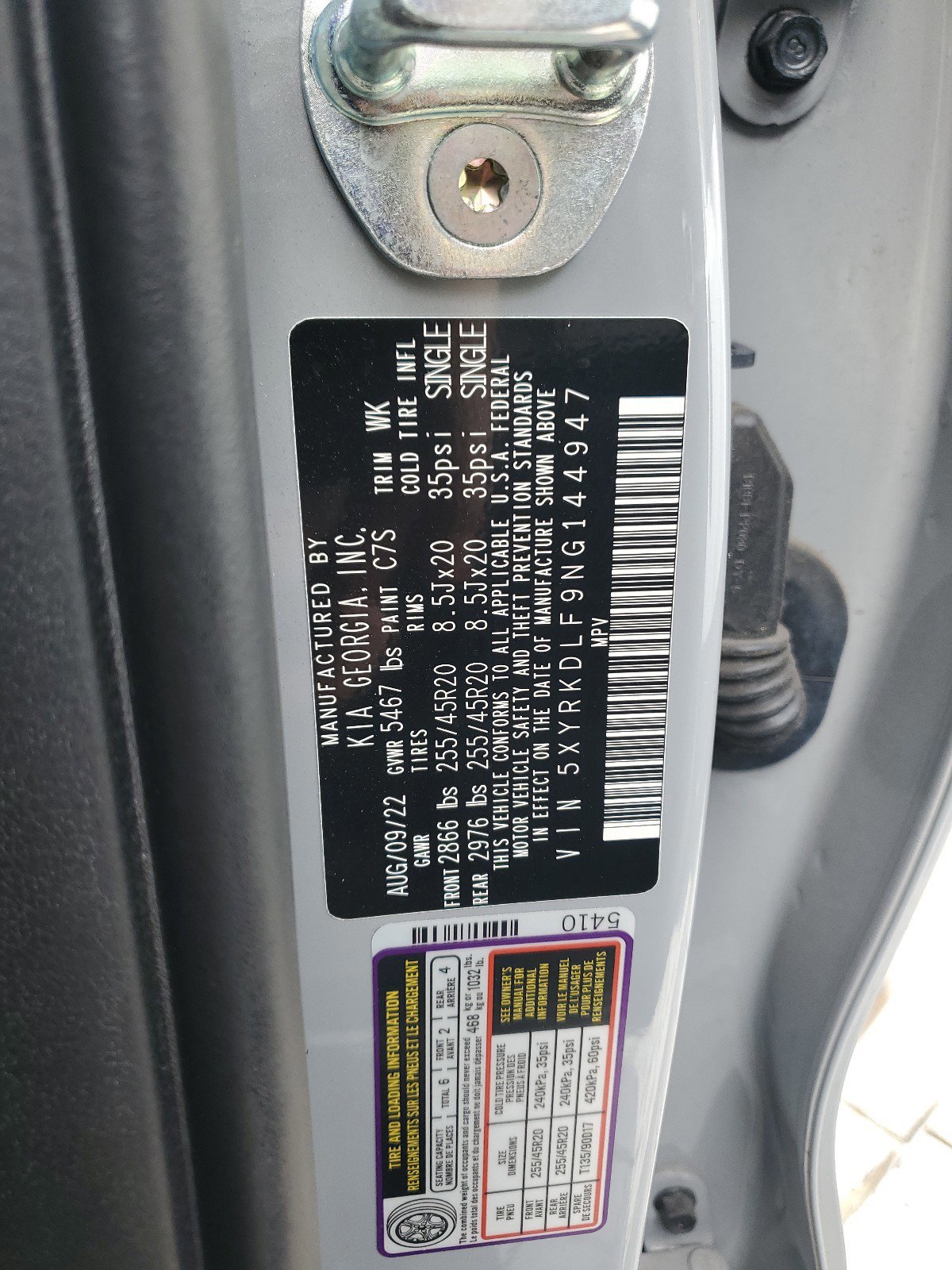 Certified 2022 Kia Sorento SX image 31