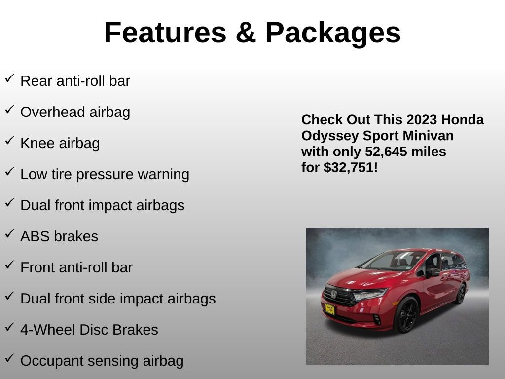 Certified 2023 Honda Odyssey Sport image 16