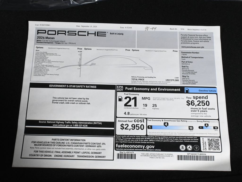 Used 2026 Porsche Macan AWD/4WD image 42
