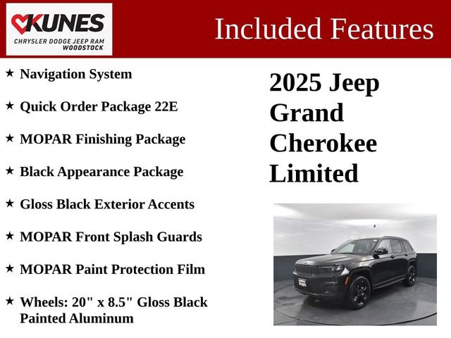 New 2025 Jeep Grand Cherokee Limited w/ Black Appearance Package image 3