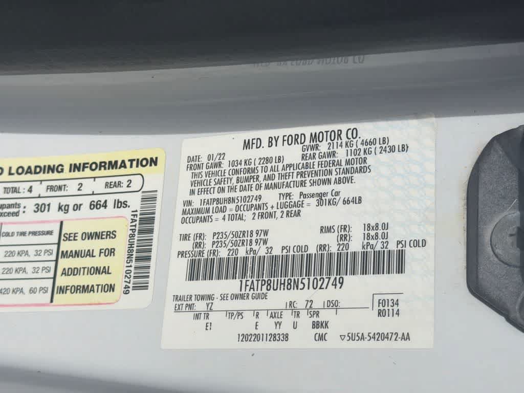 Used 2022 Ford Mustang Premium RWD image 29