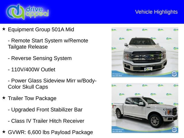 Used 2020 Ford F150 Lariat w/ Equipment Group 501A Mid image 6