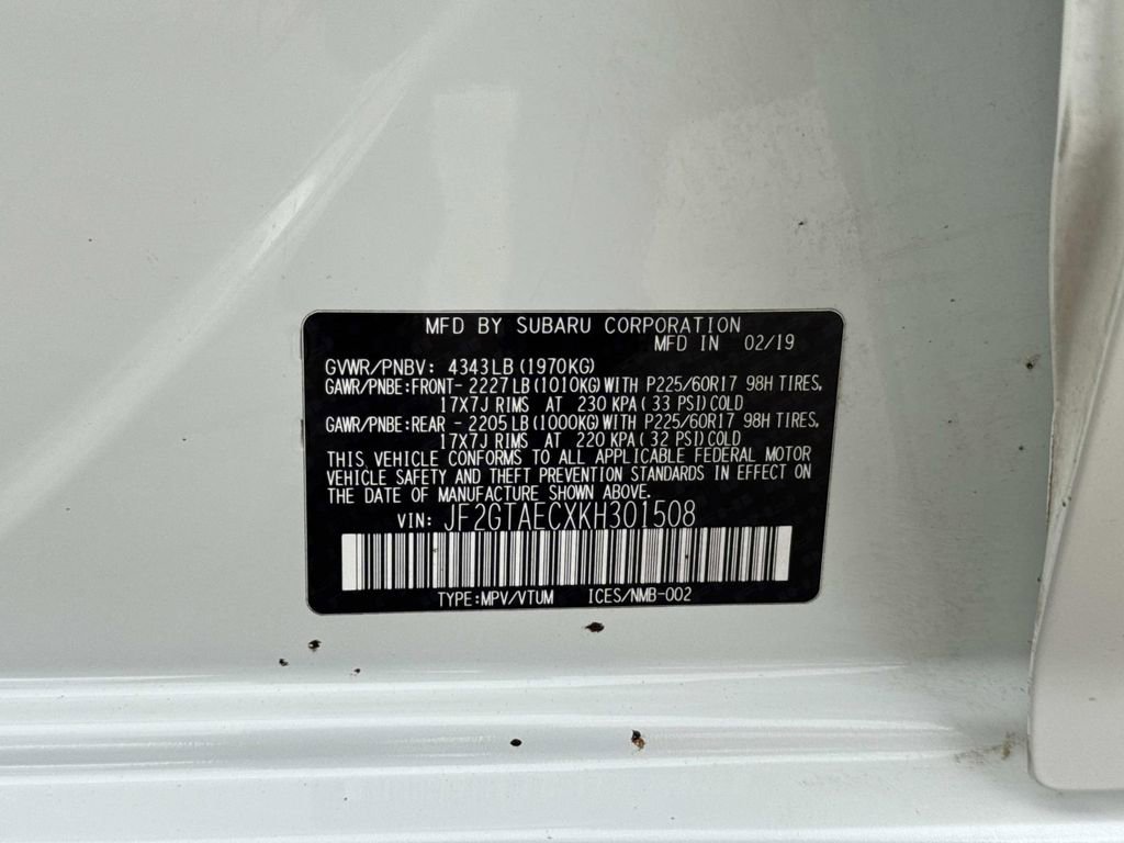 Used 2019 Subaru Crosstrek 2.0i Premium image 50