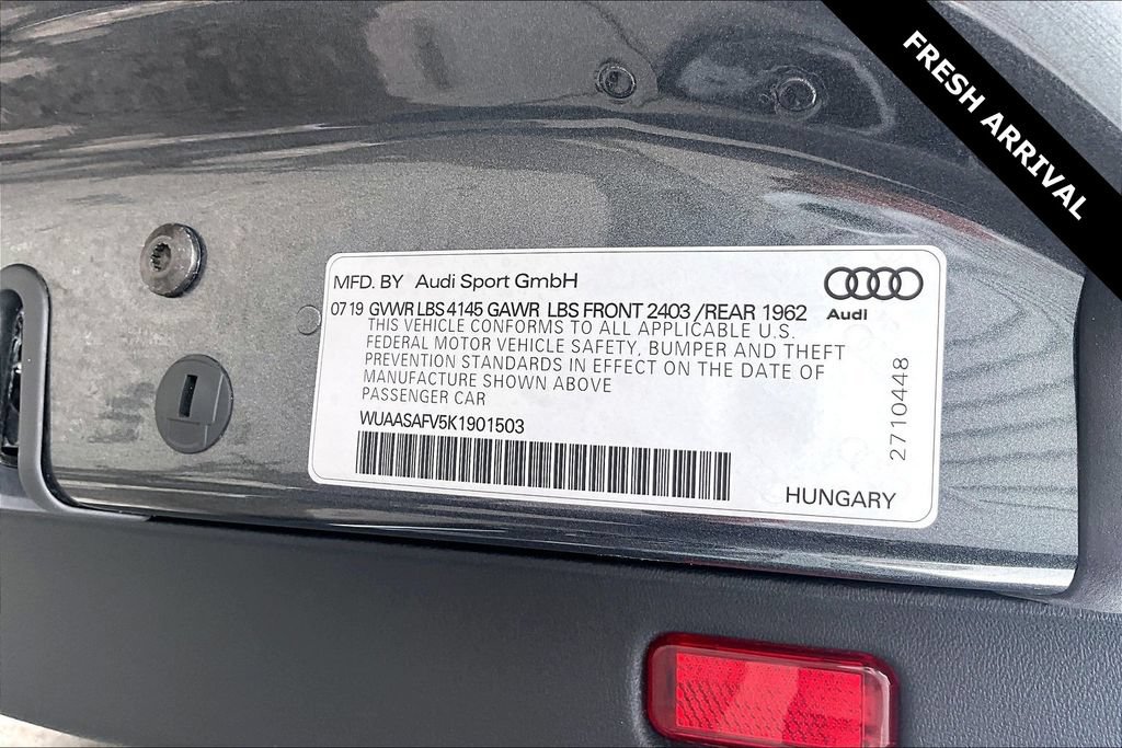 Used 2019 Audi TT RS w/ Technology Package AWD/4WD image 15