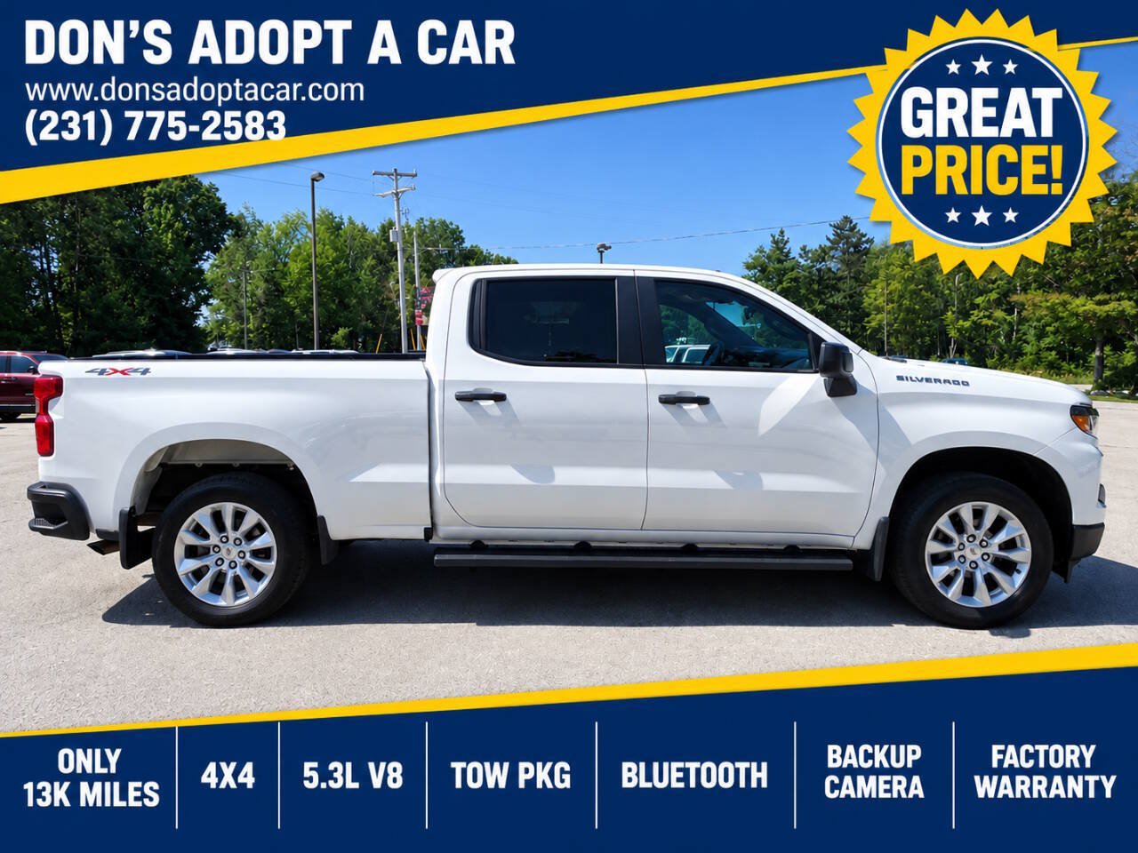 Used 2024 Chevrolet Silverado 1500 4x4 Crew Cab w/ WT Value Package