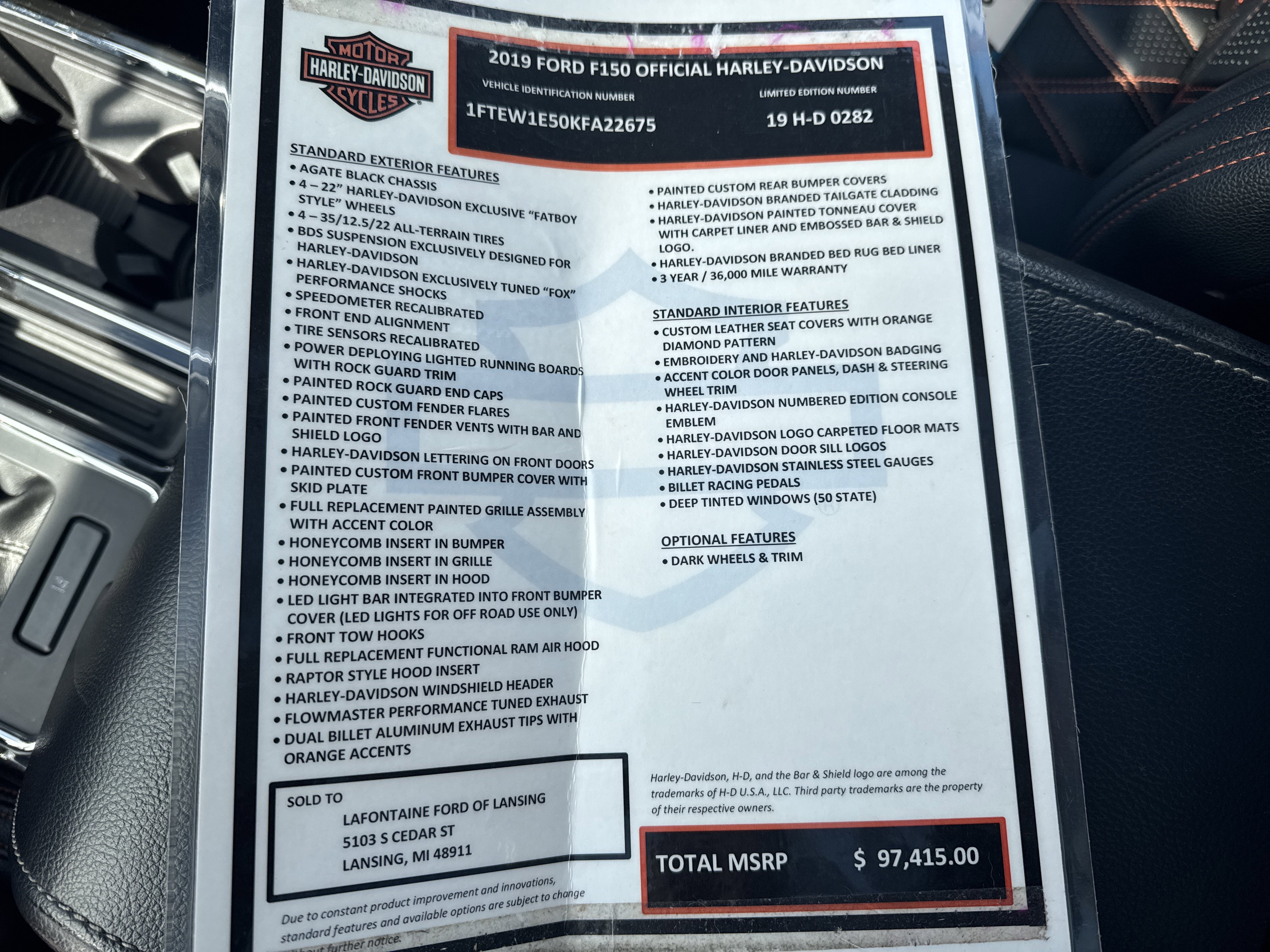 Used 2019 Ford F150 Lariat w/ Equipment Group 502A Luxury AWD/4WD image 14
