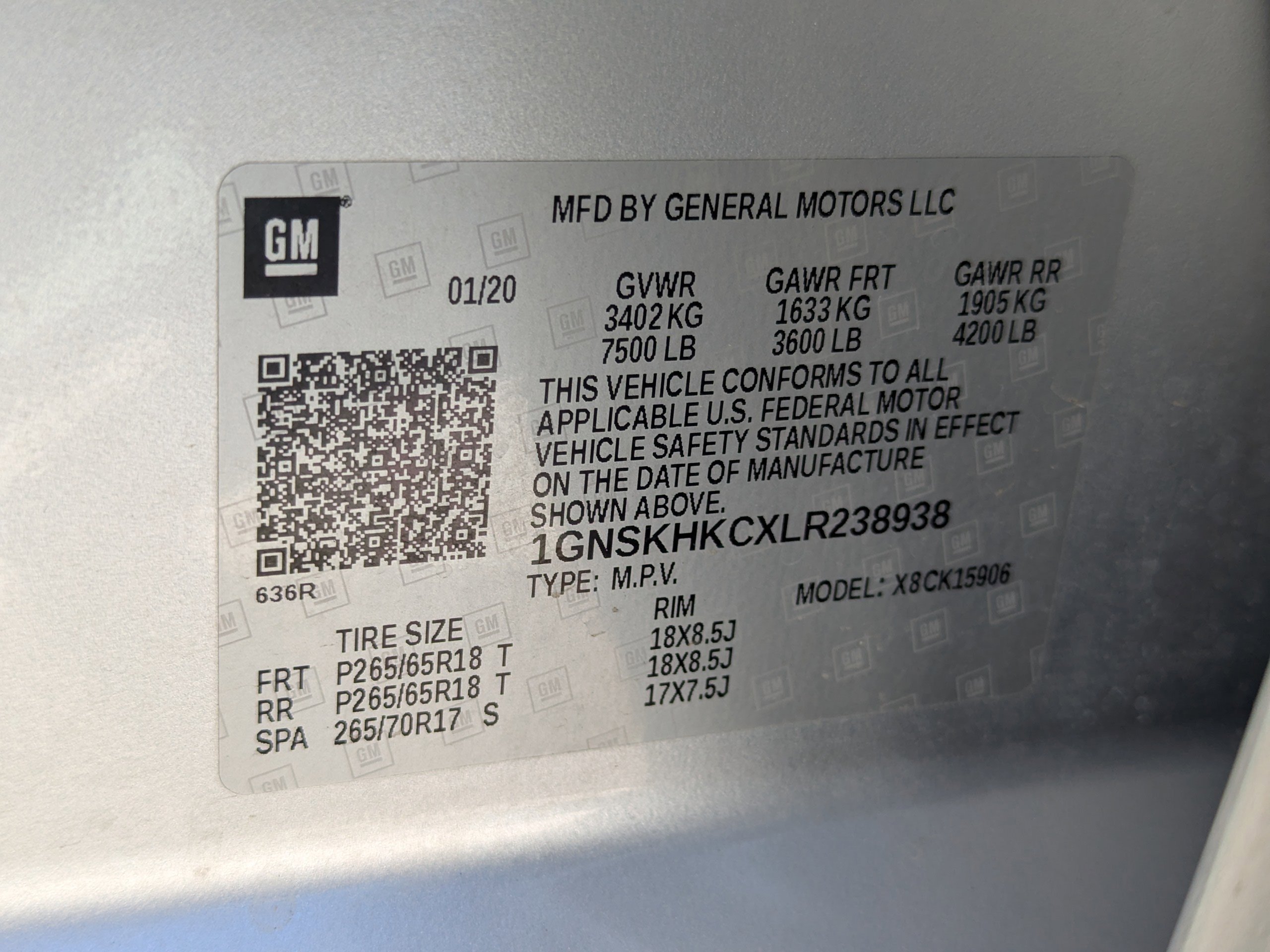 Certified 2020 Chevrolet Suburban LT AWD/4WD image 56