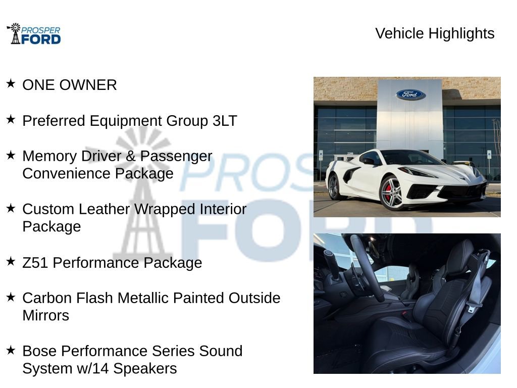 Used 2024 Chevrolet Corvette Stingray Premium Cpe w/ Z51 Performance Package image 5