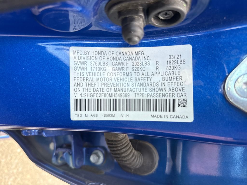 Used 2021 Honda Civic Sport image 29