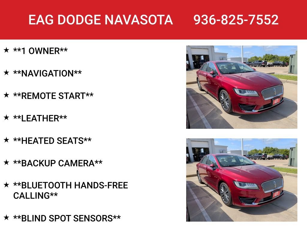 Used 2017 Lincoln MKZ Select w/ Select Plus Package FWD image 4