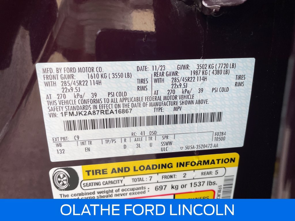 Used 2024 Ford Expedition Max Limited AWD/4WD image 22