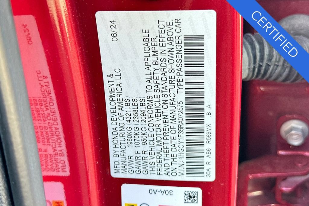 Certified 2024 Honda Accord EX image 31